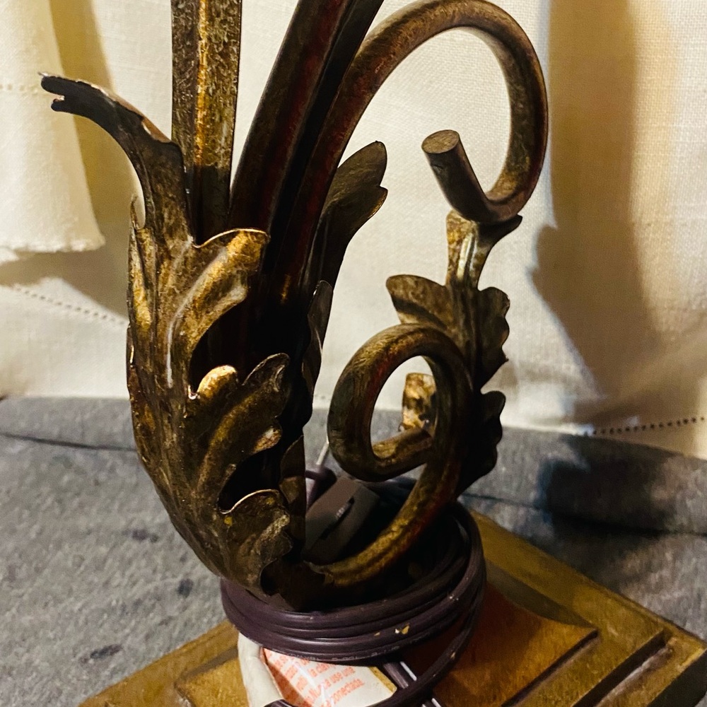 Ornate Gold Table Lamp vintage